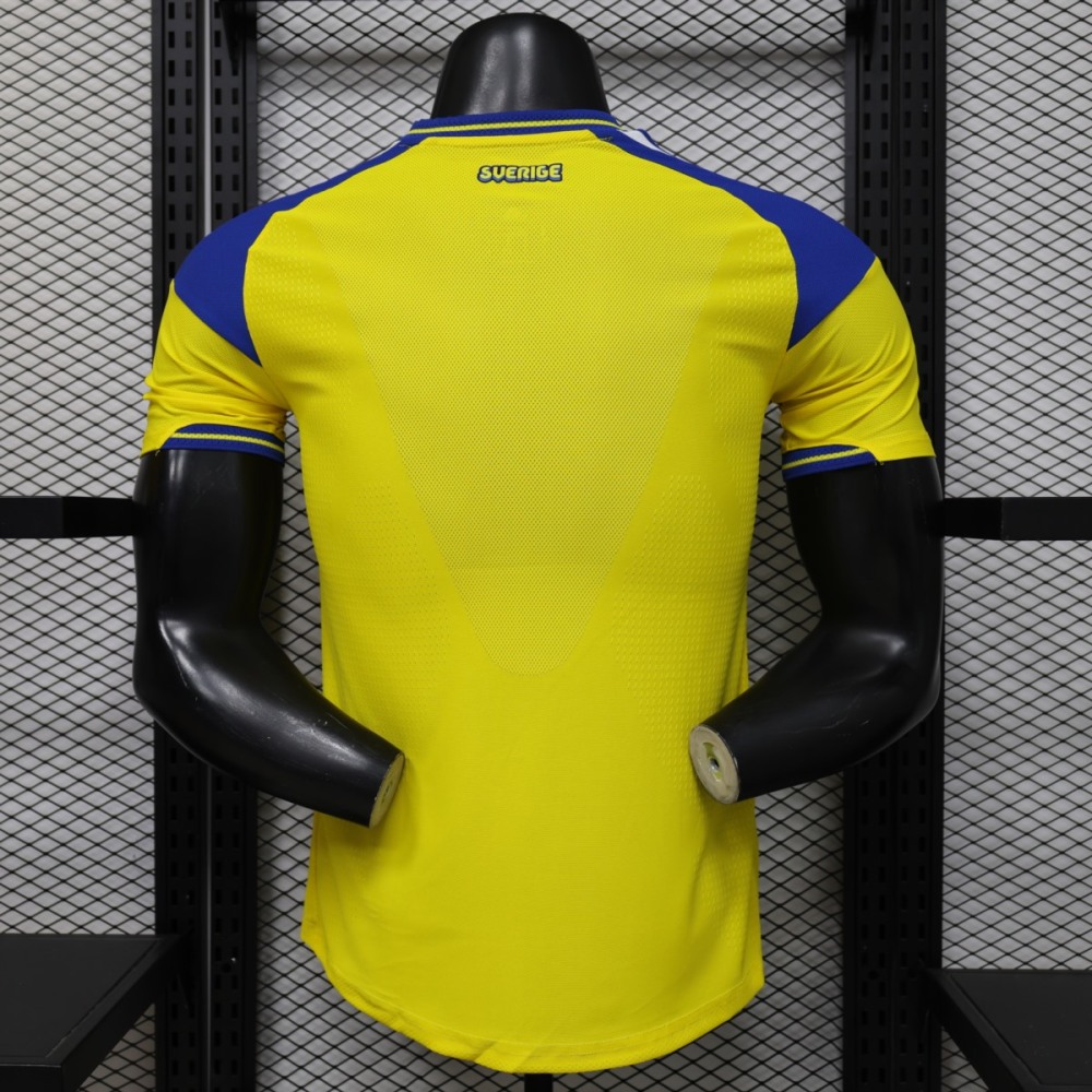 Sweden 2026 World Cup Home Jersey Player Version