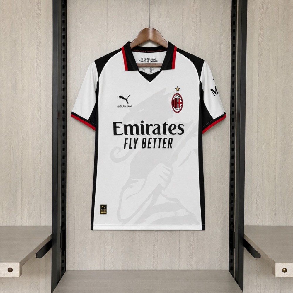 2025/26 AC Milan x Slam Jam Gray Jersey Fan Version
