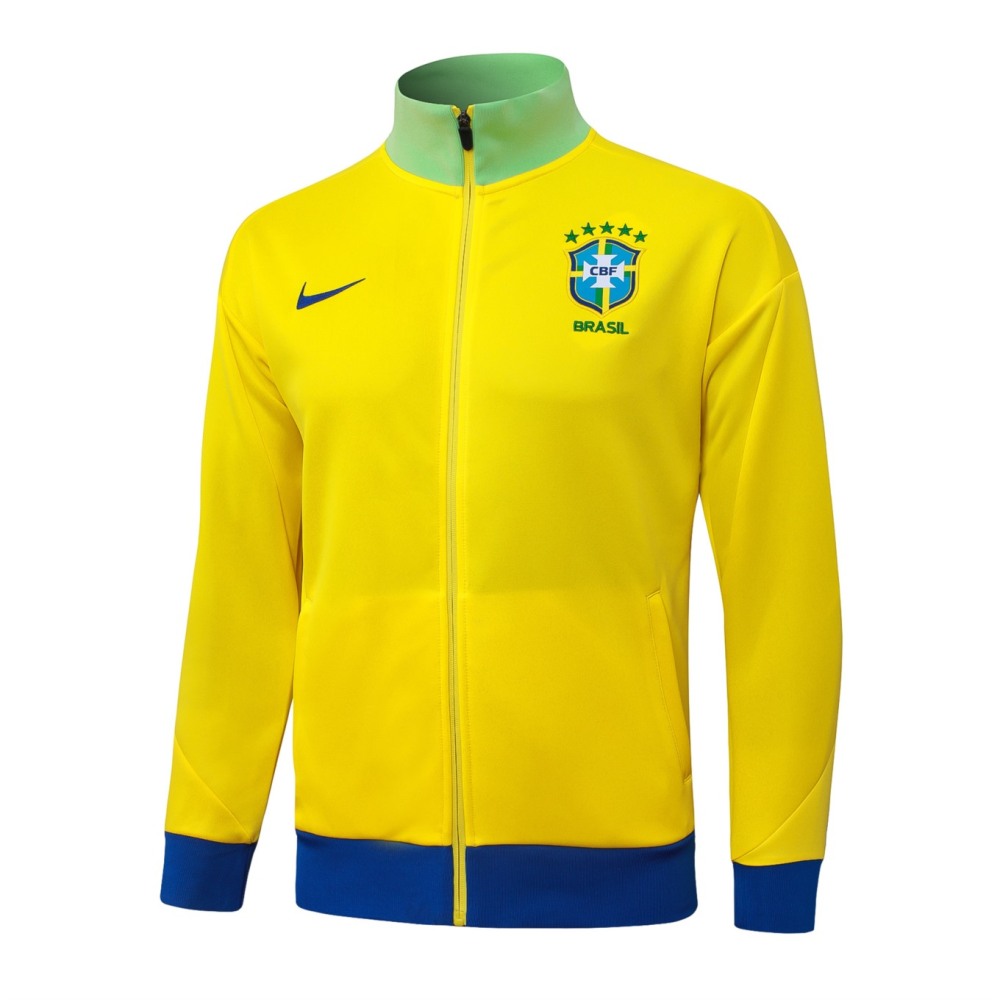 2026 Brazil Yellow Jacket Training Suit Set