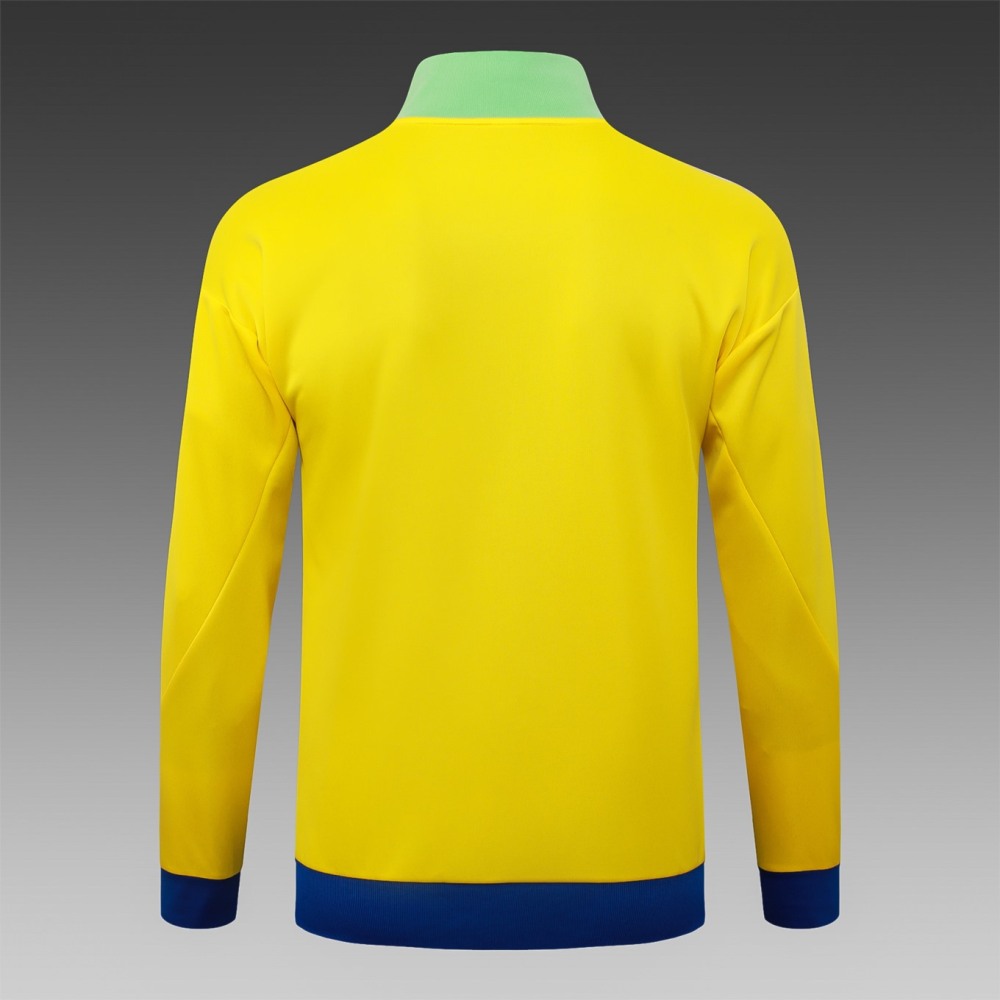 2026 Brazil Yellow Jacket Training Suit Set