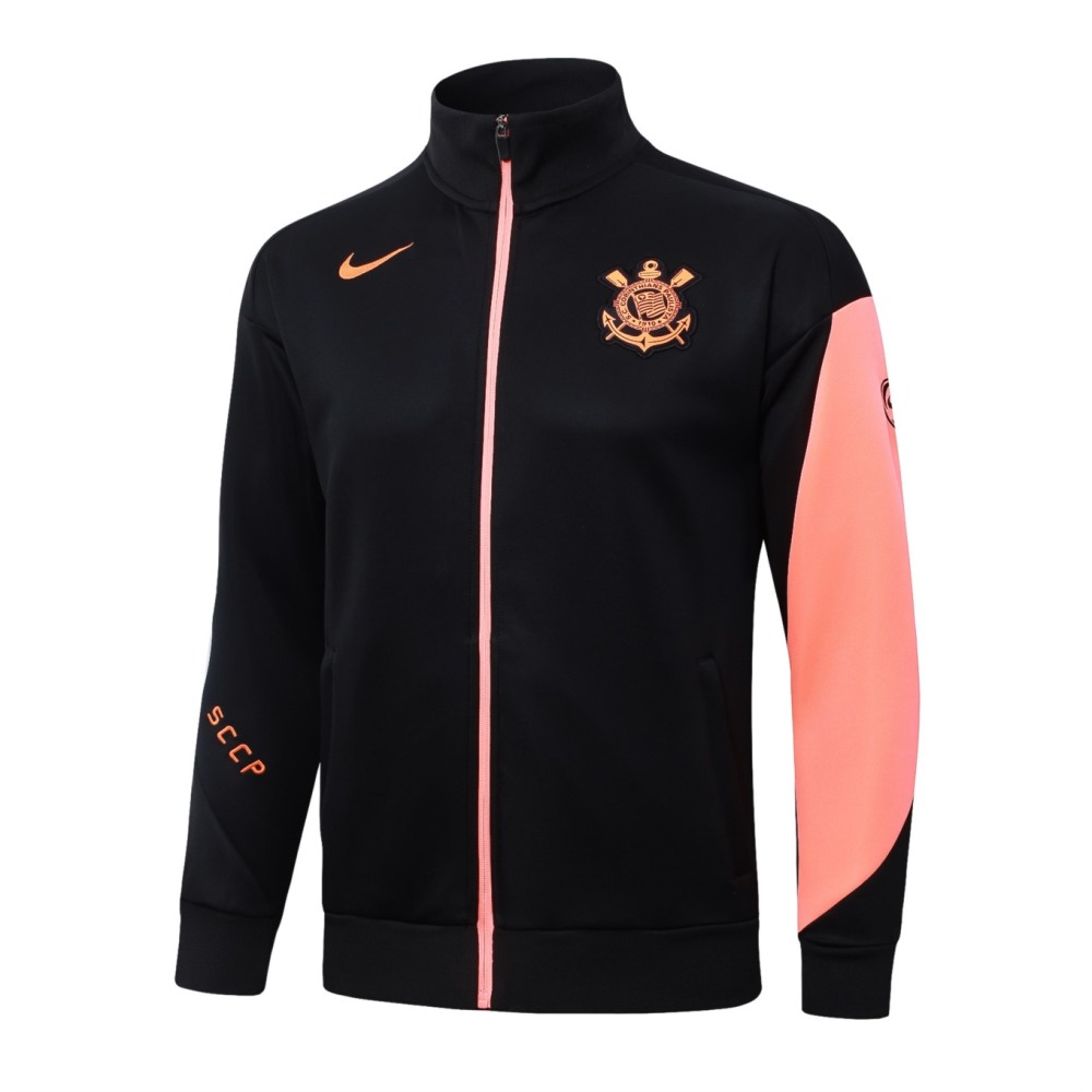 2026 Corinthians Black Jacket Training Suit Set