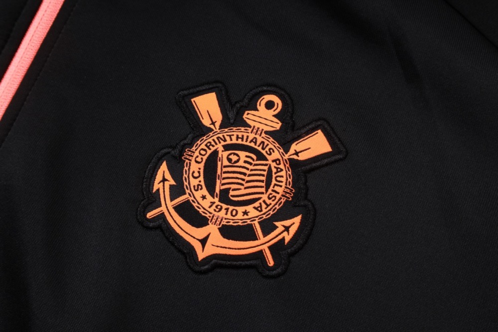 2026 Corinthians Black Jacket Training Suit Set