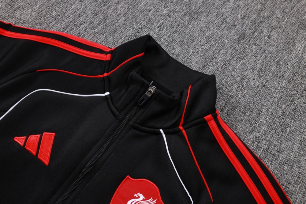 2026 Liverpool Black Jacket Training Suit Set