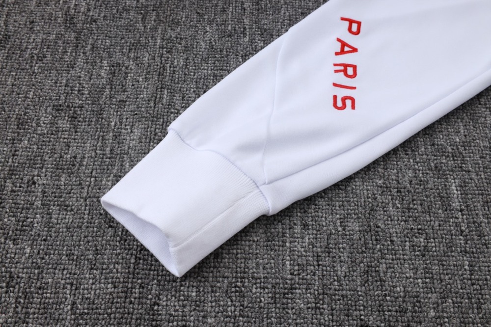 2026 Paris White Jacket Training Suit Set