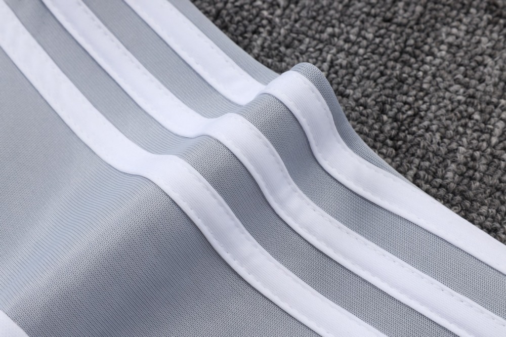 2026 Real Madrid Grey Jacket Training Suit Set