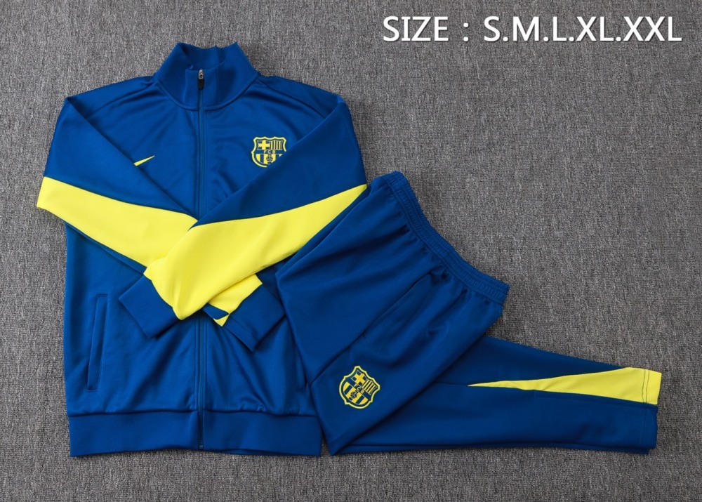 2026 Barcelona Blue Jacket Training Suit Set