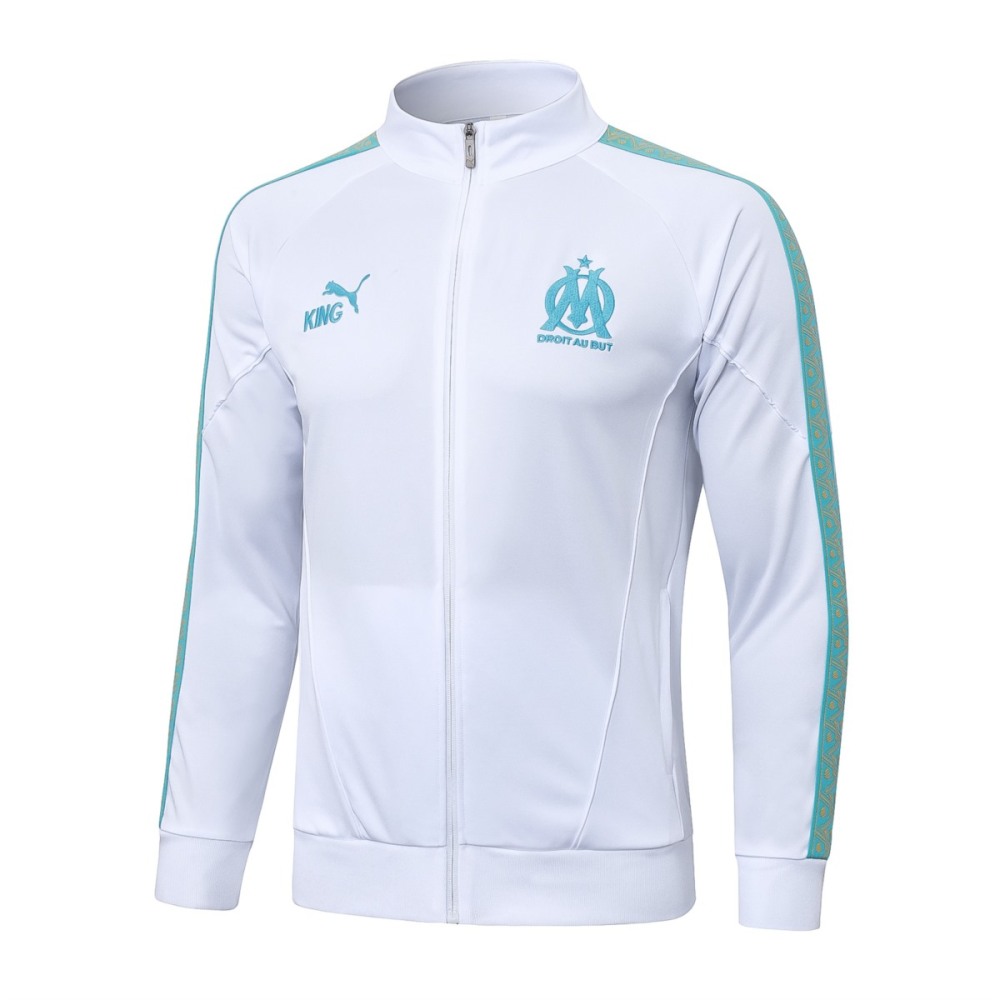 2026 Marseilles White Jacket Training Suit Set