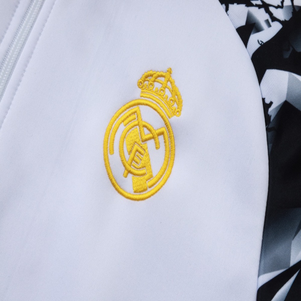 2026 Real Madrid White Jacket Training Suit Set