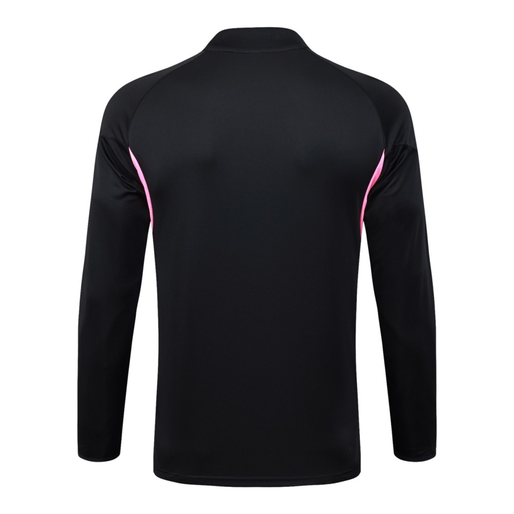 202526 Arsenal Black Long-sleeved half-pull training kit Football team kit