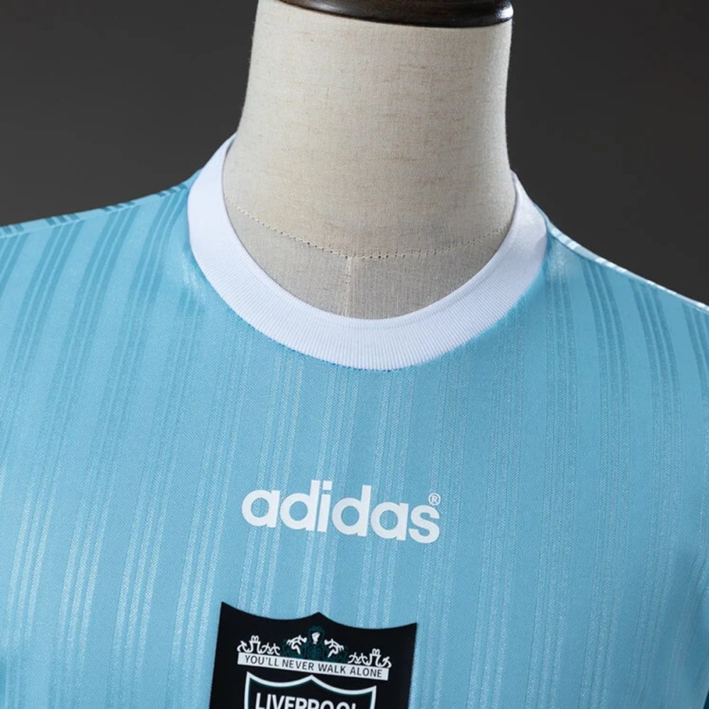 Retro Liverpool 1995 Sky Blue Jersey Fan Version