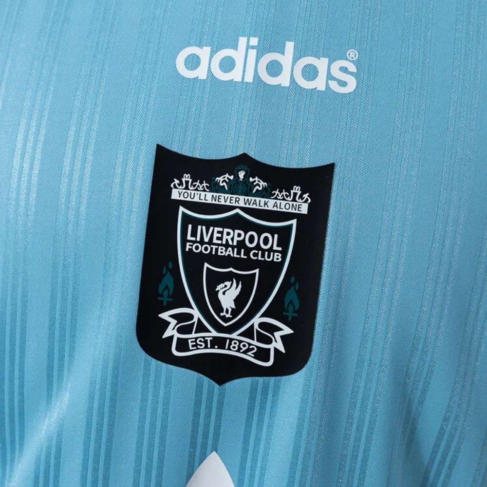 Retro Liverpool 1995 Sky Blue Jersey Fan Version