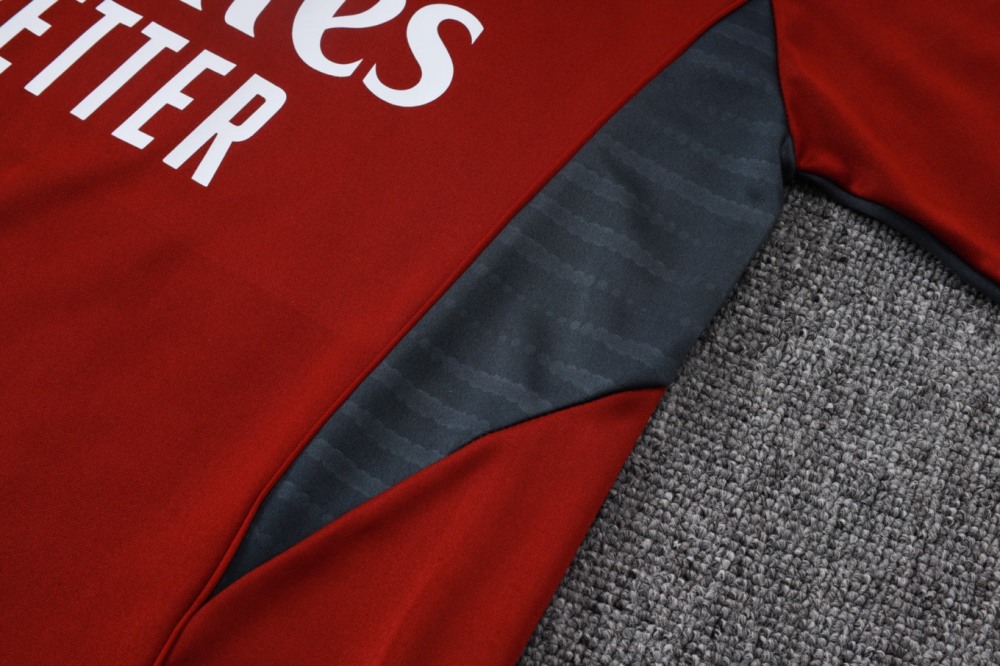 202526 Arsenal Red Long-sleeved half-pull training kit Football team kit