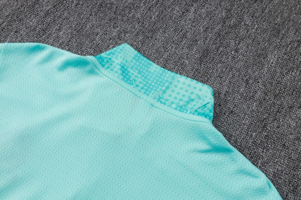 202526 Marseilles Light green Long-sleeved half-pull training kit Football team kit