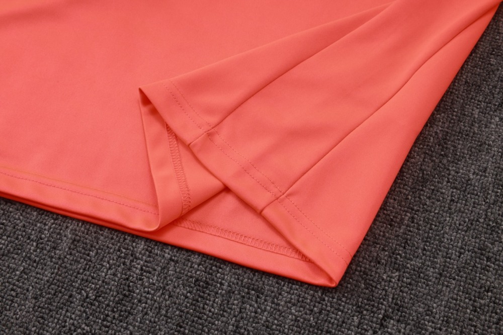 202526 Barcelona Orange Long-sleeved half-pull training kit Football team kit