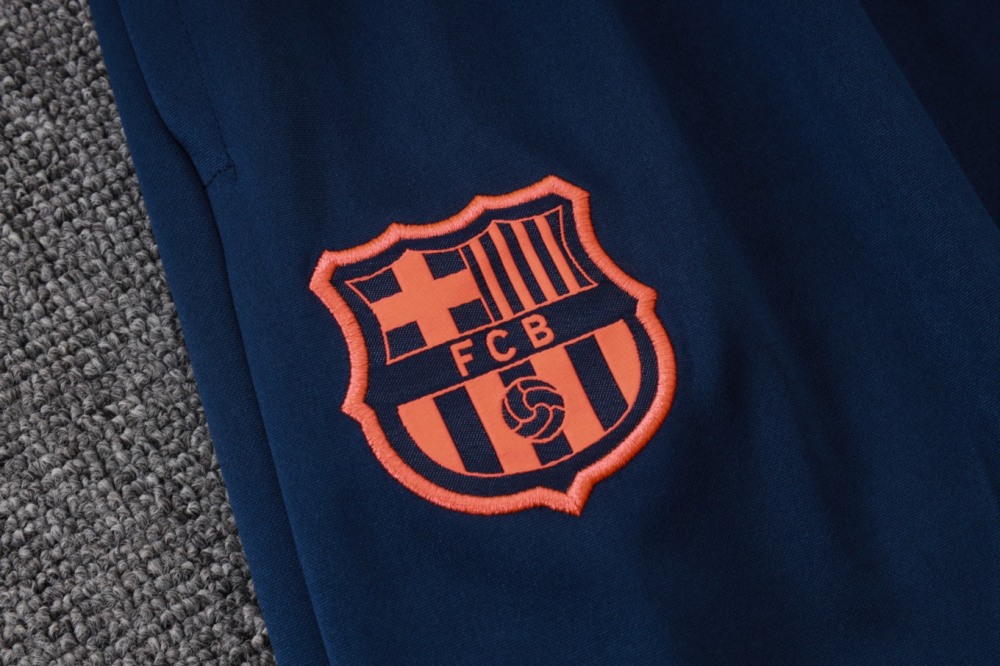 202526 Barcelona Orange Long-sleeved half-pull training kit Football team kit