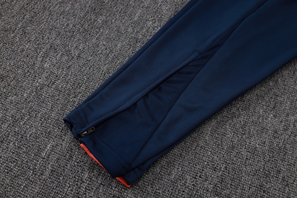 202526 Barcelona Orange Long-sleeved half-pull training kit Football team kit