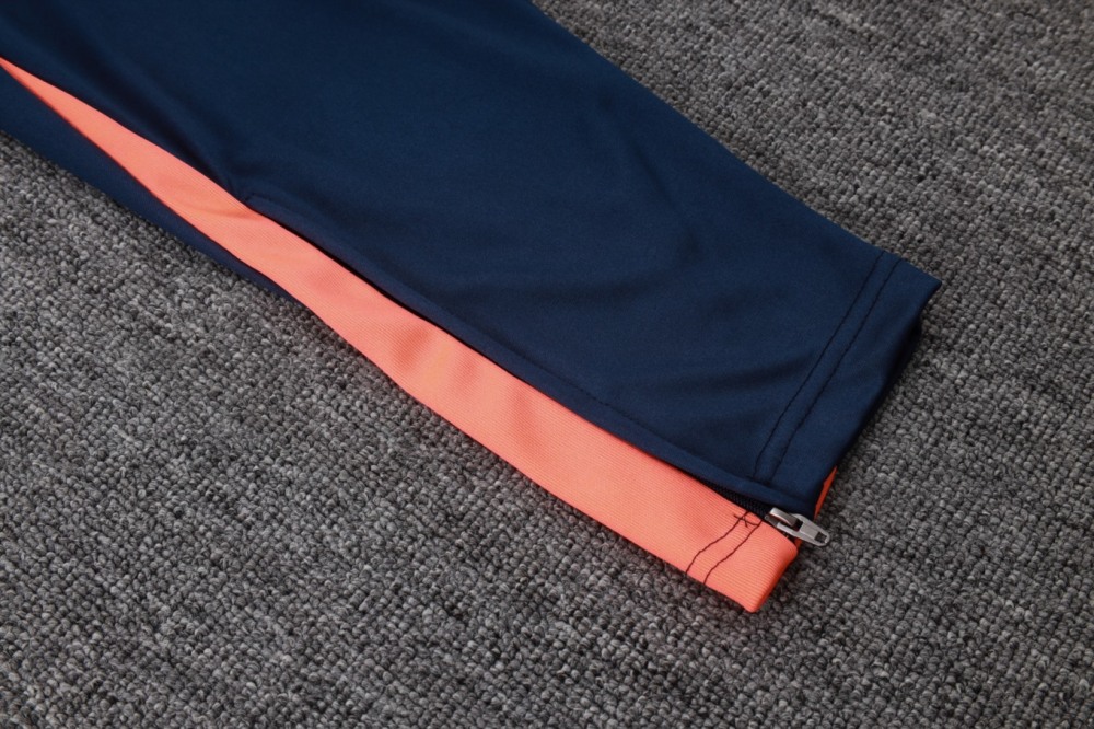 202526 Barcelona Orange Long-sleeved half-pull training kit Football team kit