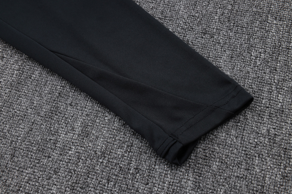 202526 PSG Dark grey Long-sleeved half-pull training kit Football team kit