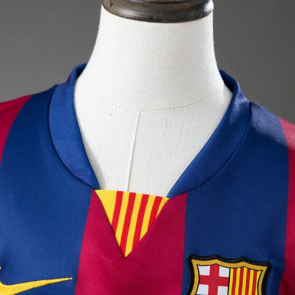 Retro Barcelona 14/15 kids home jersey Kid Kits Size 16-28