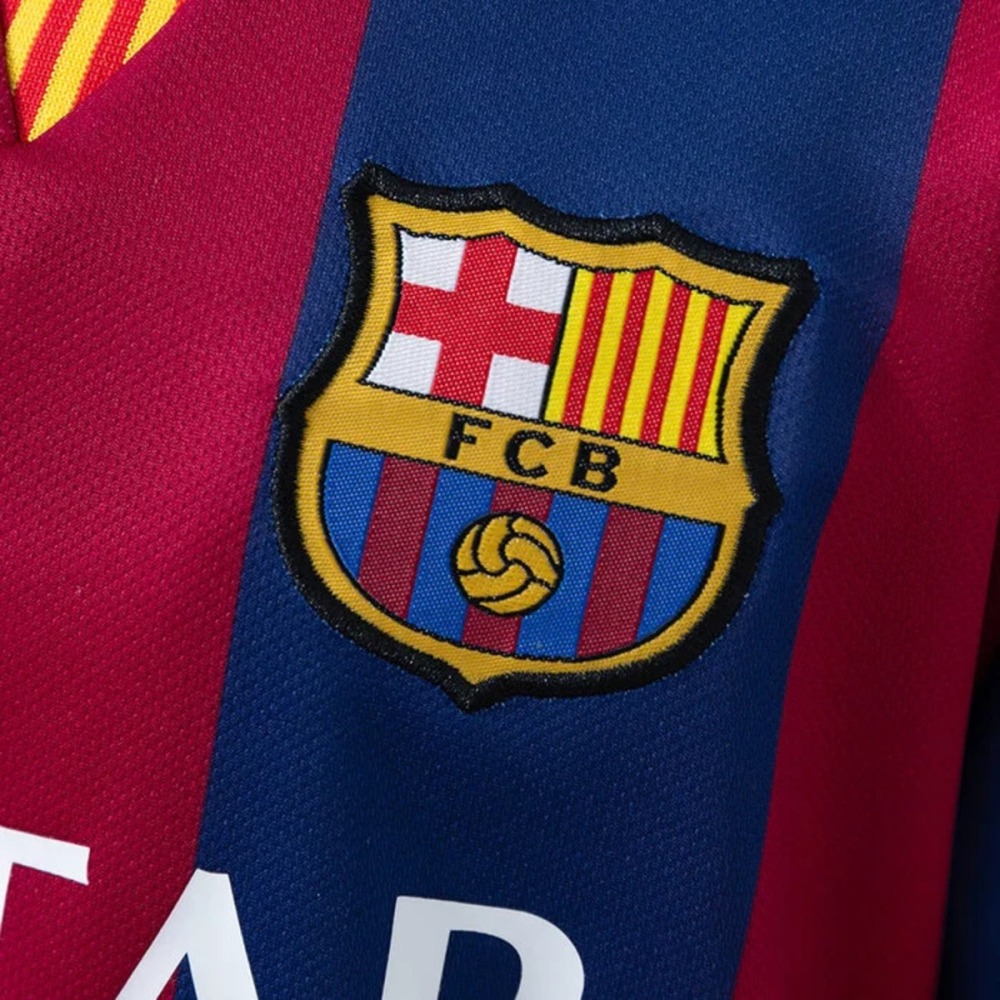 Retro Barcelona 14/15 kids home jersey Kid Kits Size 16-28
