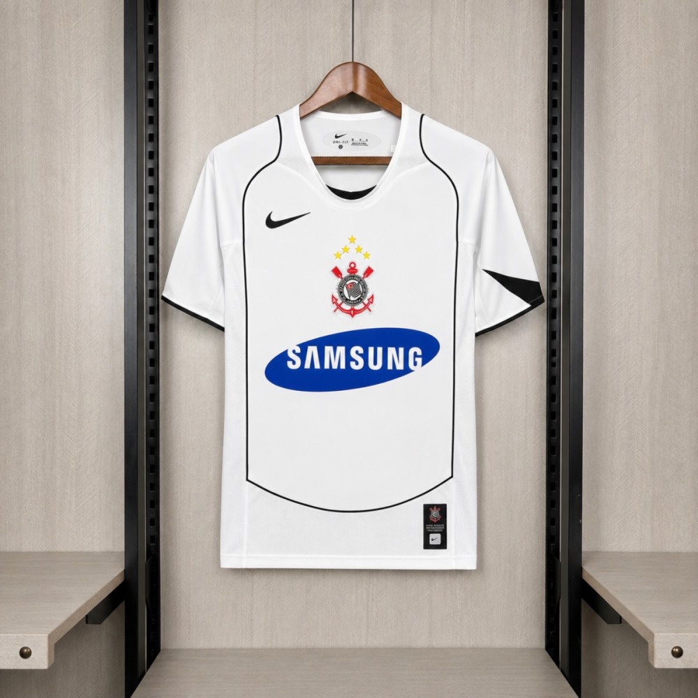 Retro 2005/06 Corinthians White Jersey Fan Version