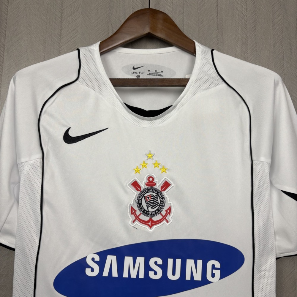 Retro 2005/06 Corinthians White Jersey Fan Version
