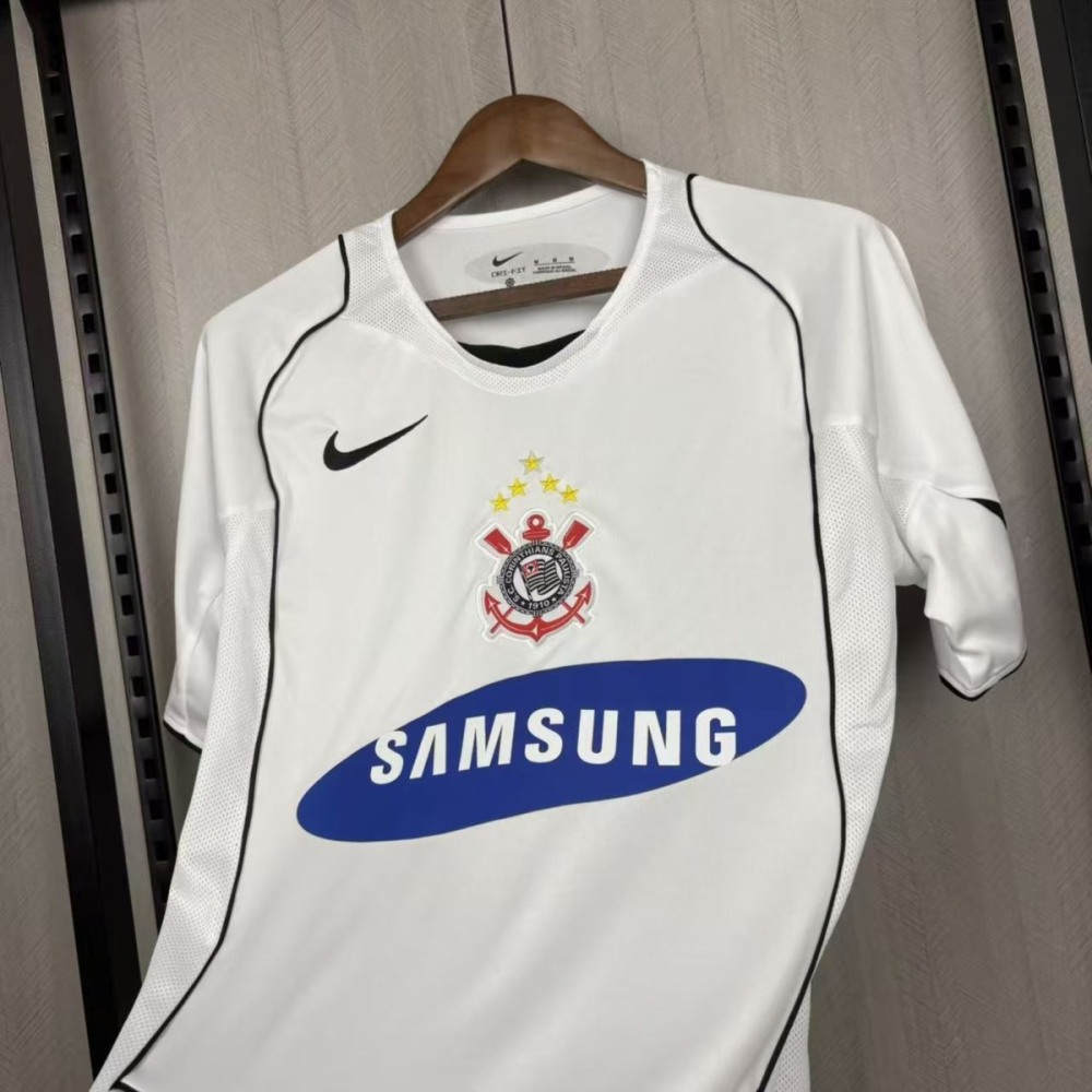 Retro 2005/06 Corinthians White Jersey Fan Version