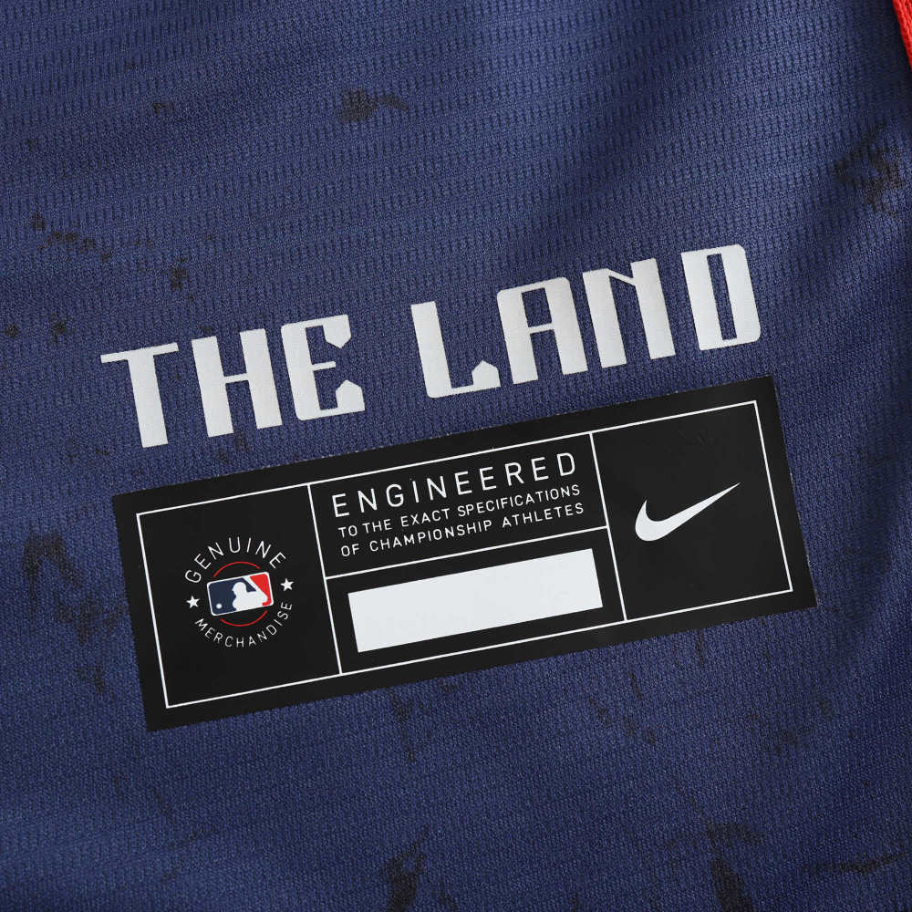 MLB Cleveland Guardians Navy Blue Jesrey