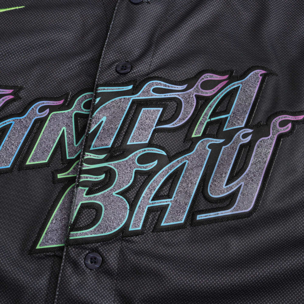 MLB Tampa Bay Devil Rays Black Jersey