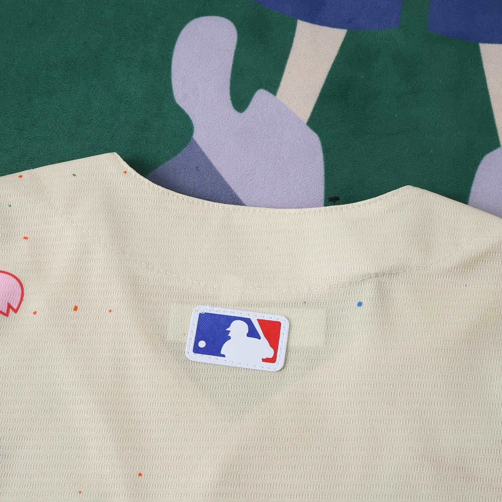 MLB LosAngeles Dodgers Beige Jersey Flower Edition OHTANI #17