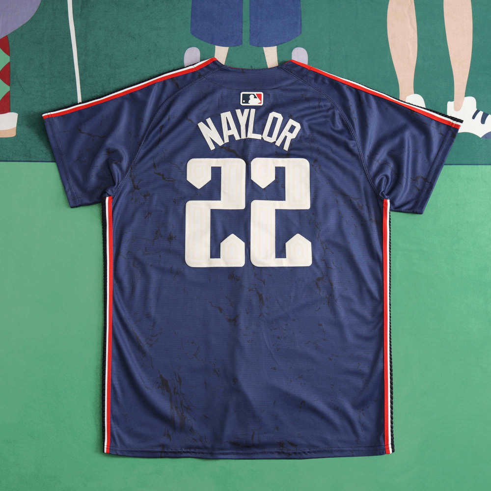 MLB Cleveland Guardians Navy Blue Jesrey