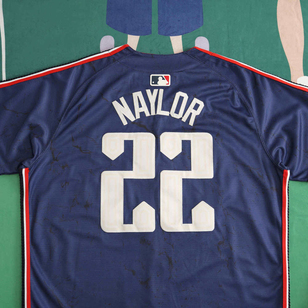 MLB Cleveland Guardians Navy Blue Jesrey