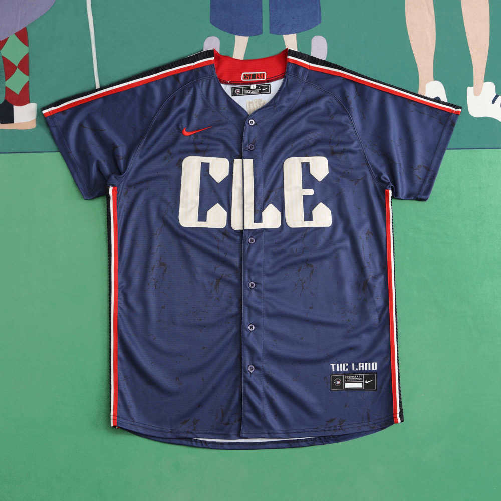 MLB Cleveland Guardians Navy Blue Jesrey