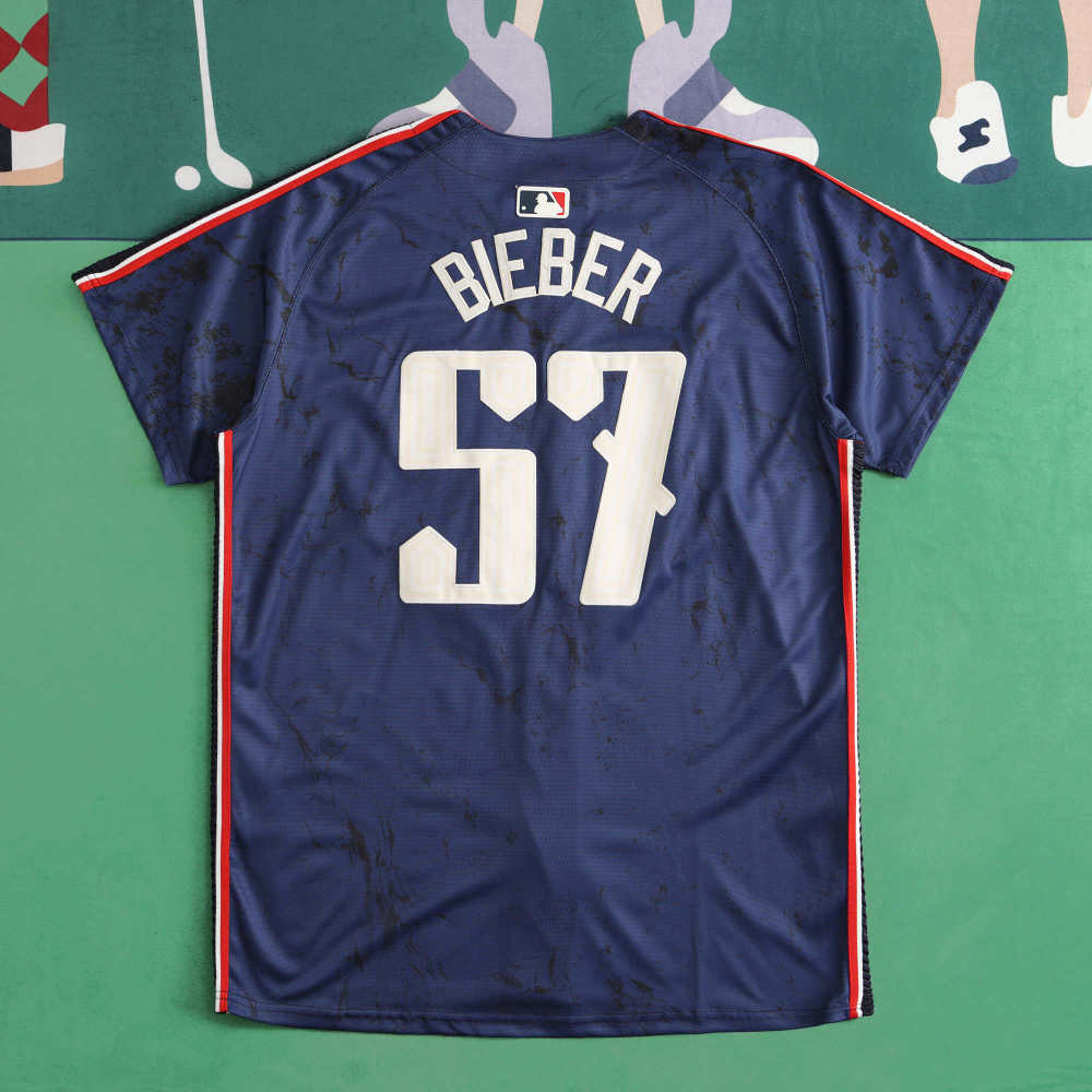 MLB Cleveland Guardians Navy Blue Jesrey