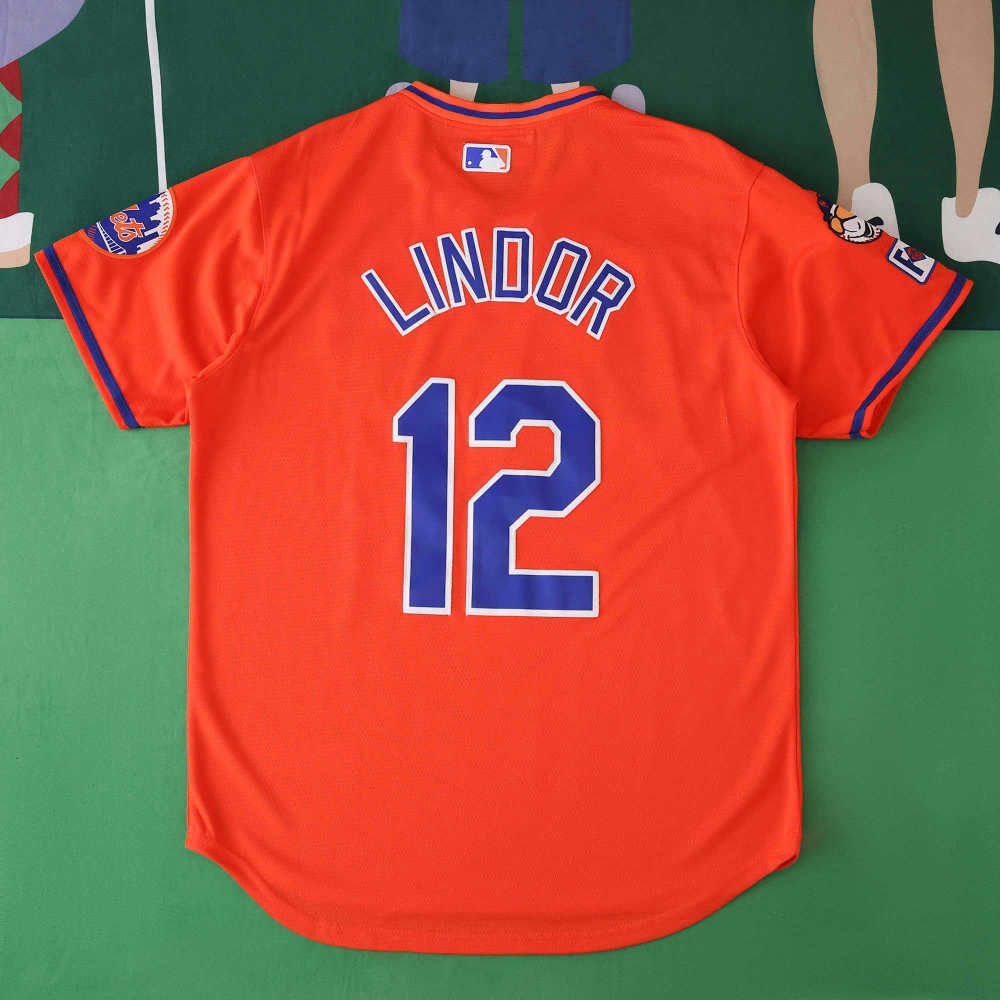 MLB 2025 New York Mets Orange Jesrey