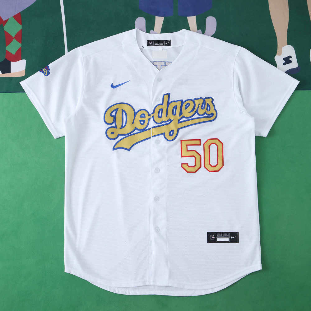 MLB 2025 LosAngeles Dodgers White Jesrey