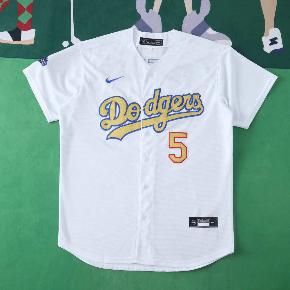 MLB 2025 LosAngeles Dodgers White Jesrey