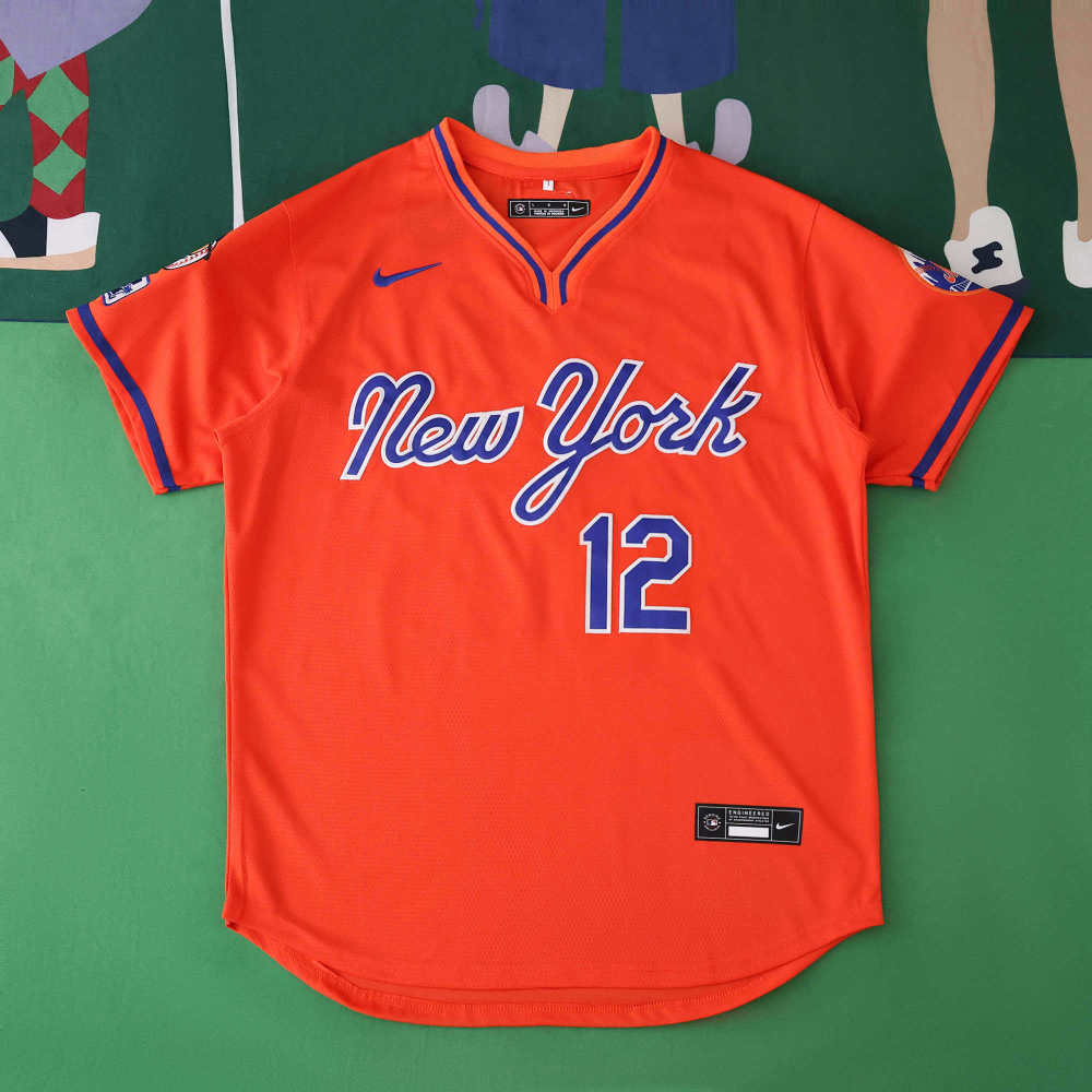 MLB 2025 New York Mets Orange Jesrey