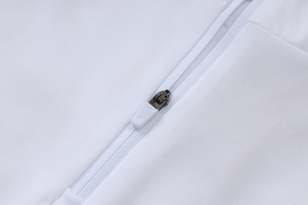 2026 Brazil White Long-sleeved half-pull training kit