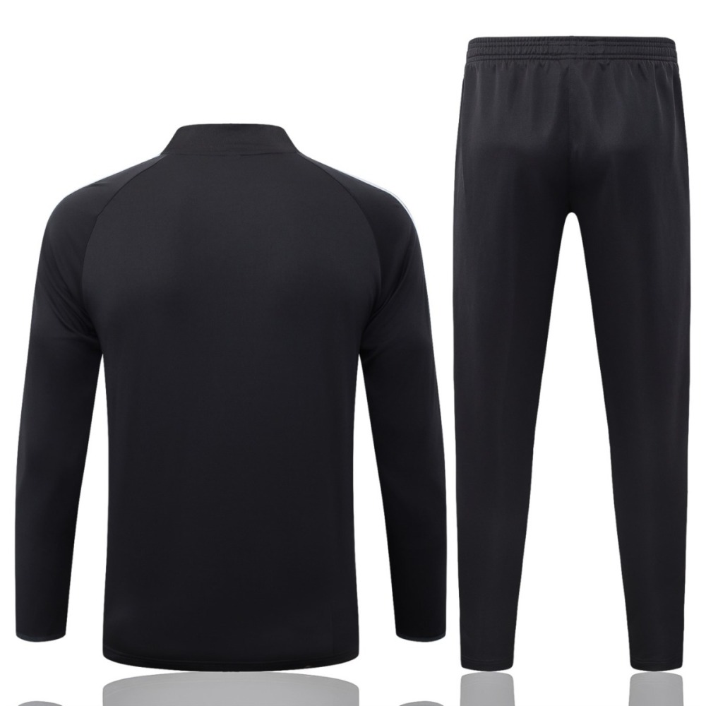 2026 Germany Dark gray Long-sleeved half-pull training kit
