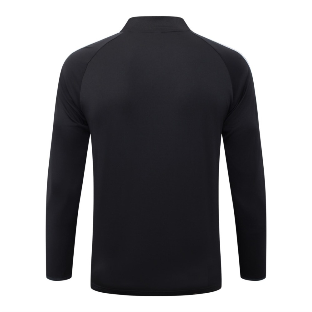 2026 Germany Dark gray Long-sleeved half-pull training kit