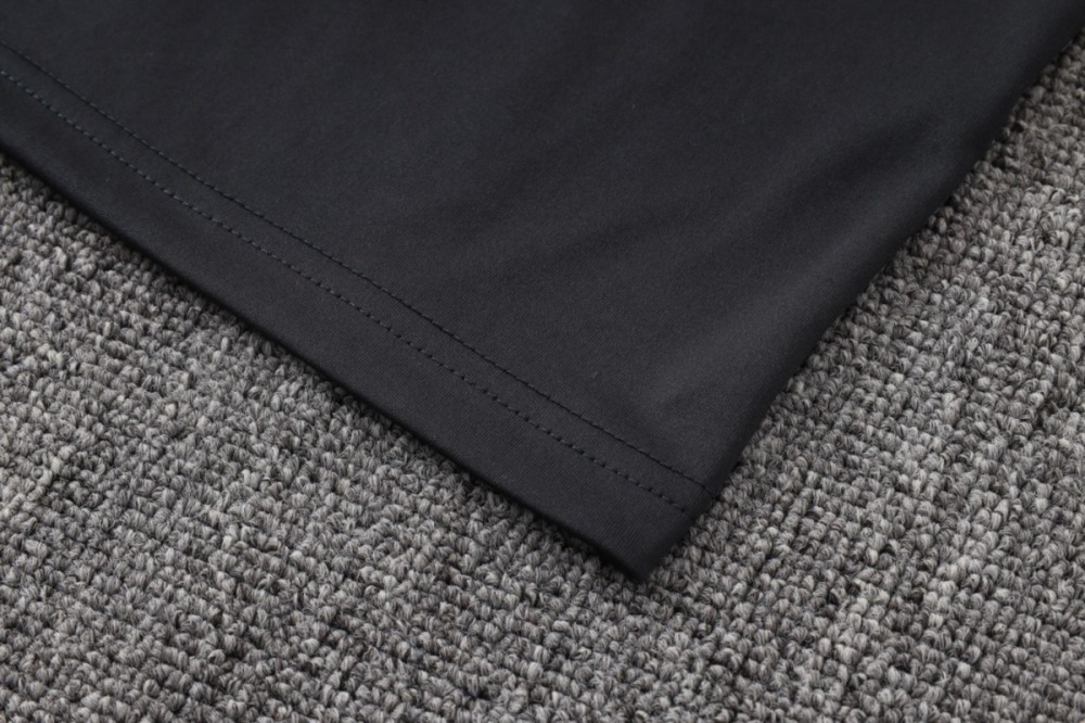 2026 Germany Dark gray Long-sleeved half-pull training kit