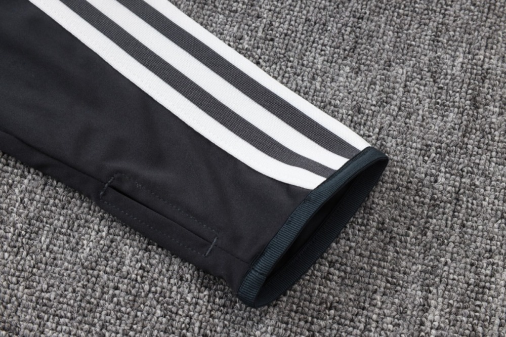 2026 Germany Dark gray Long-sleeved half-pull training kit