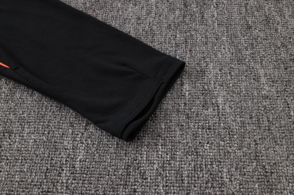 2026 Netherlands Black Long-sleeved halt-pull training kit