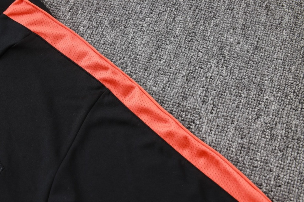 2026 Netherlands Black Long-sleeved halt-pull training kit