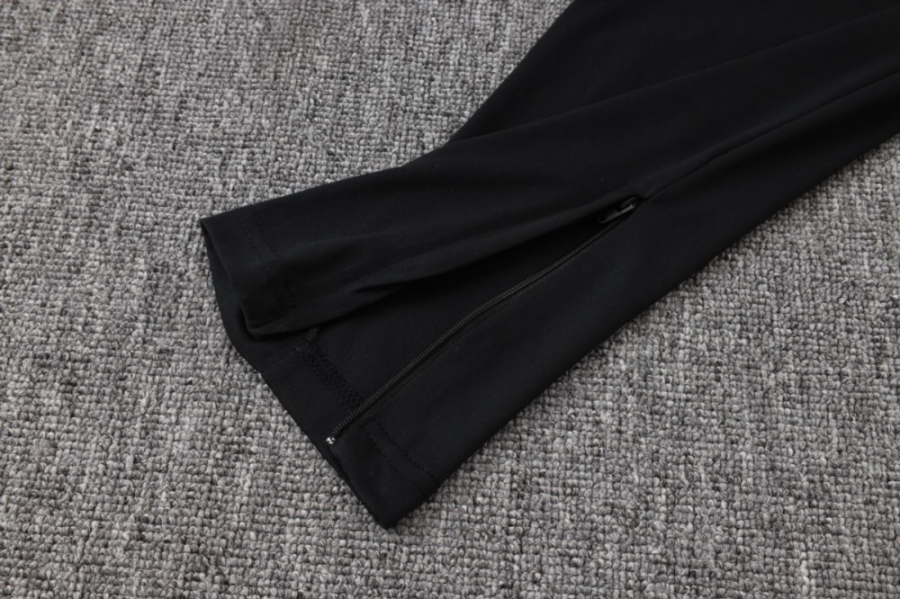 2026 Netherlands Black Long-sleeved halt-pull training kit