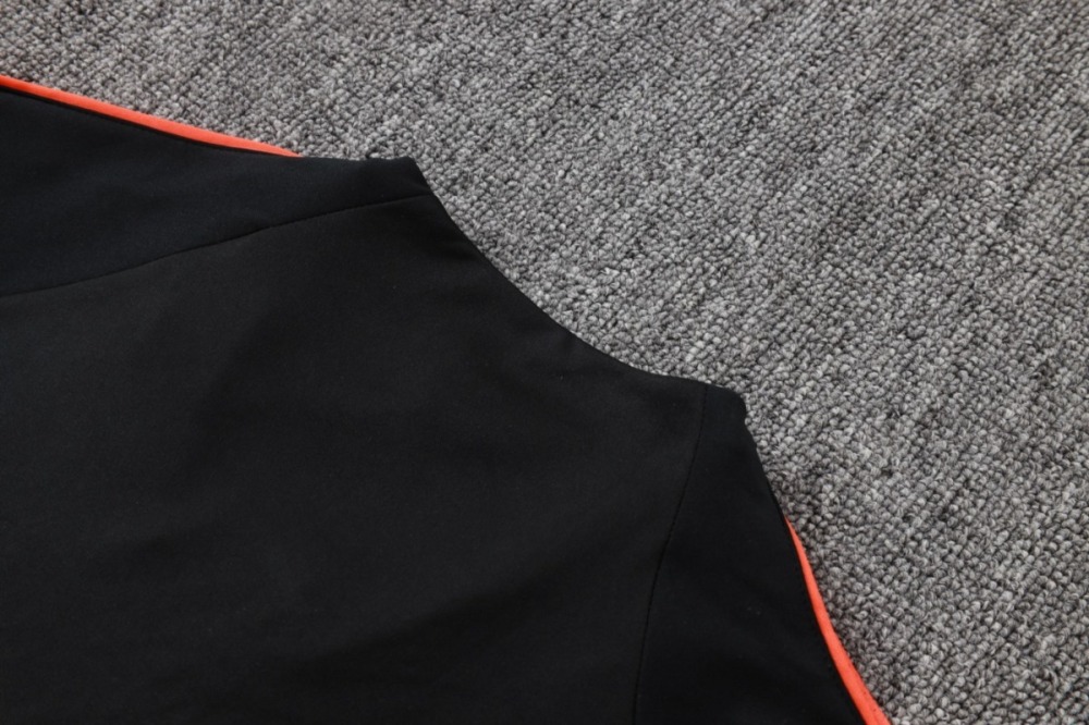 2026 Netherlands Black Long-sleeved halt-pull training kit