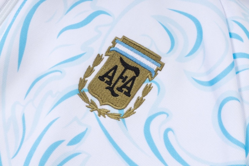 2026 Argentina White Jacket Training Suit Set