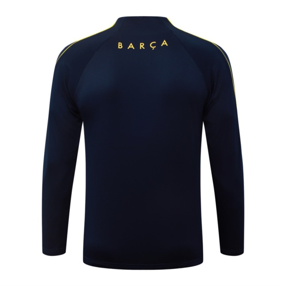 2026 Barcelona Royal blue Long-sleeved half-pull training