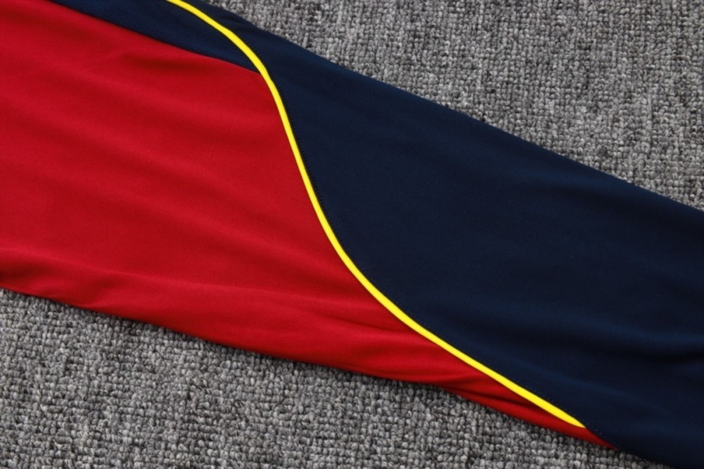 2026 Barcelona Royal blue Long-sleeved half-pull training